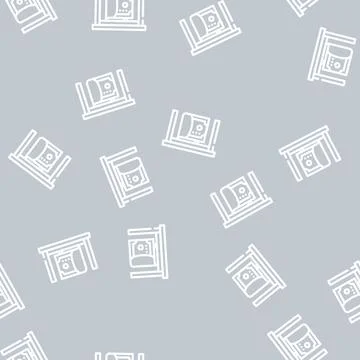 Give bribe line vector seamless pattern Stock Illustration