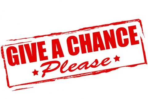 Give a chance Stock Illustration