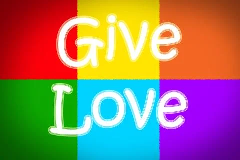 Give love concept Stock Illustration