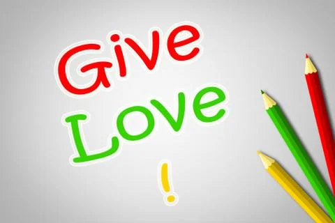 Give love concept Stock Illustration