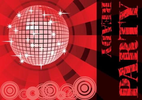 To give a red party. Stock Illustration