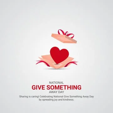 Give Something Away Day creative ads design. Give Something Away Day, July .. Stock Illustration