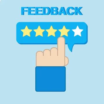 Give Star Feedback icon Stock Illustration