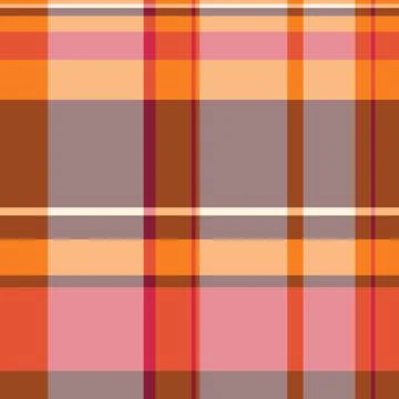 Give textile seamless texture, punk background check tartan. Bed vector pla.. Stockillustratie