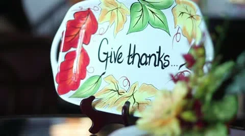 Give Thanks 스톡 동영상 8995494