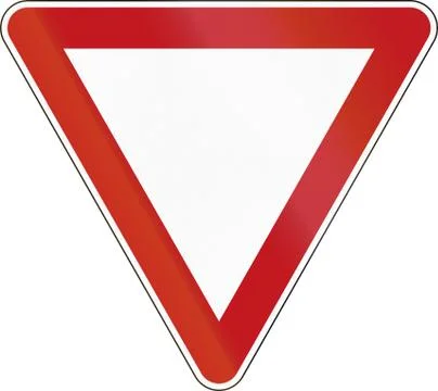 Give Way Stock-Illustration