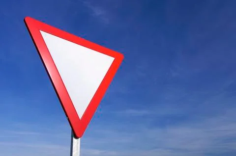 Give way Foto stock