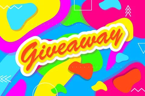Giveaway background vector Stock Illustration