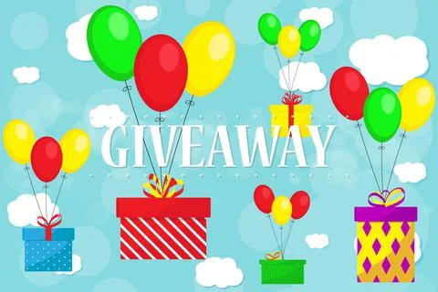 Giveaway background vector Stock Illustration