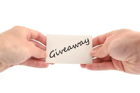 Giveaway text concept Stock Photos