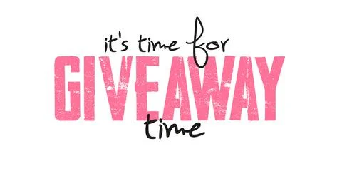 Giveaway time text on white background. Modern calligraphy Lettering word banner Stock Illustration