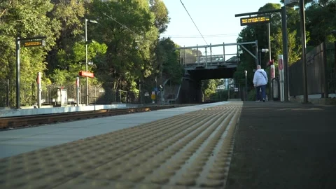 Given up waiting for the Train Stock Footage 197268906