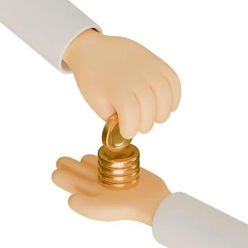 Giving 3D Render Design Element Isometric View Illustrazione stock