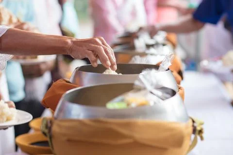 Giving in Buddha. Stock Photos
