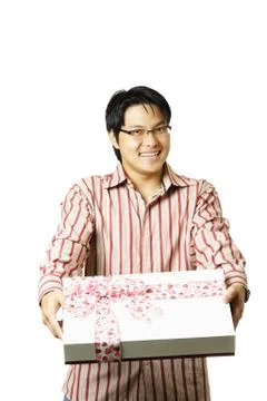 Giving a gift Stock Photos
