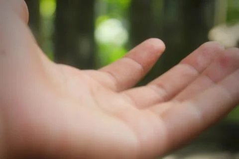 Giving a hand  스톡 사진