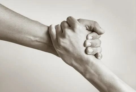 Giving a helping hand Stock Photos