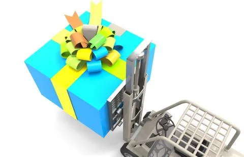 Giving presents Illustrazione stock