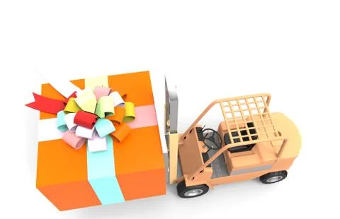 Giving presents Illustrazione stock