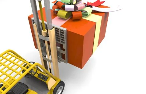 Giving presents Stock Illustration
