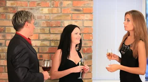Giving a toast Stock Footage 18125191