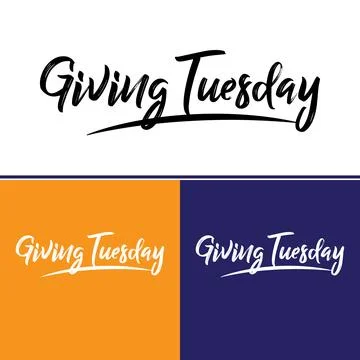 Giving Tuesday Logo Variations Stock Illustration