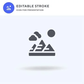 Giza icon vector, filled flat sign, solid pictogram isolated on white, logo Stock Illustration