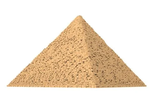Giza pyramid complex 7 Stock Illustration