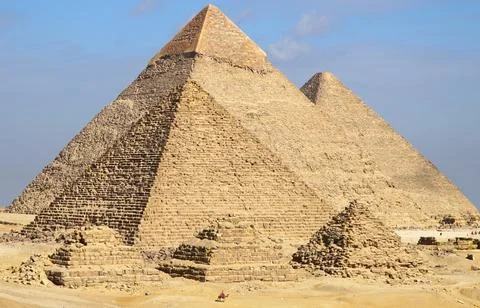 Giza Pyramid Complex, Cairo, Egypt. Giza Necropolis. Foto stock