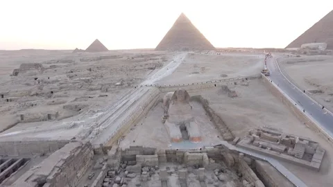 Giza pyramid complex Stock Footage 246429687