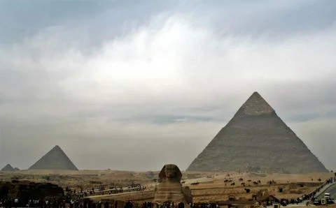 Giza Pyramid Complex Stock Photos