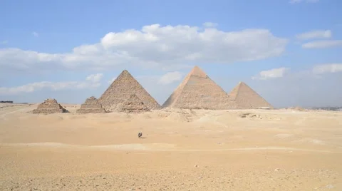 Giza Pyramid in Egypt Stock Footage