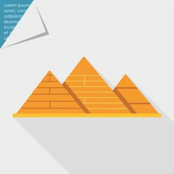 Giza pyramids icon 스톡 일러스트