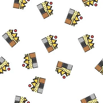 Giza town vector seamless pattern Stock Illustration