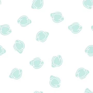 Gizzard chicken glyph seamless pattern Illustrazione stock