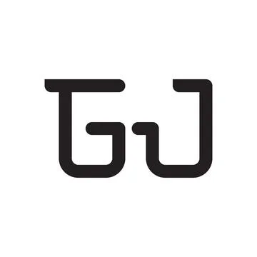 Gj initial letter vector logo icon Stock Illustration