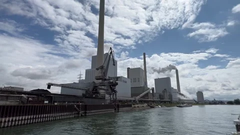 GKM Mannheim Coal Power Generation Plant, Germany - 4 Stock Footage 314614081