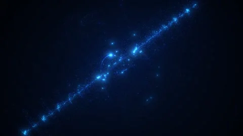 Glaactica and cosmos. Motion of particles. Outer space Stock Footage 308103702