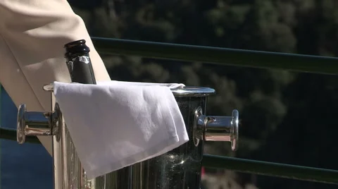 A glacette of Champagne Stock Footage 56566498