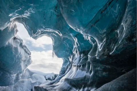 Glacial Cave Stock Photos