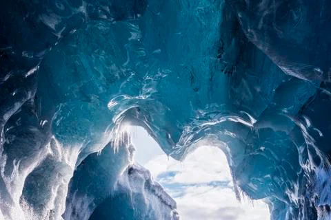 Glacial Cave Stock Photos