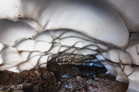 Glacial cave Stock Photos