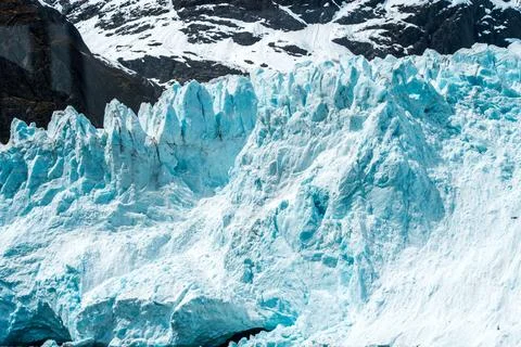 Glacial Ice Cliffs of Alaska 写真素材