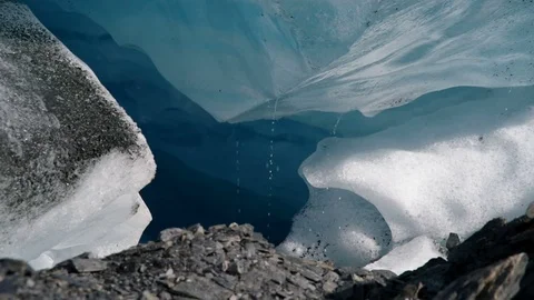 Glacial ice melting Stock Footage 80318491