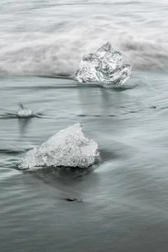 Glacial ice Stock Photos