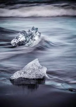 Glacial ice Stock Photos
