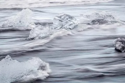 Glacial ice Stock Photos