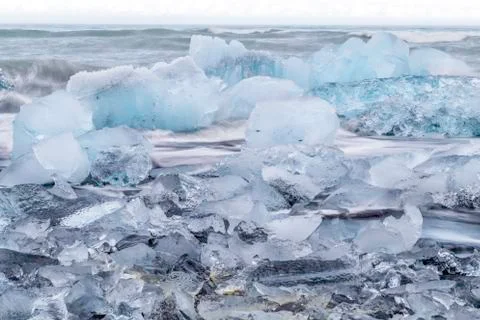 Glacial ice Stock Photos