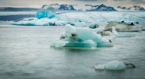Glacial ice Stock Photos