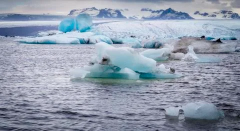 Glacial ice Stock Photos